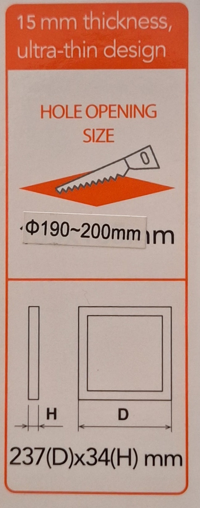 Hello Today LED Panel Light - 18 Watts Square Panel - Little Tokyo SA