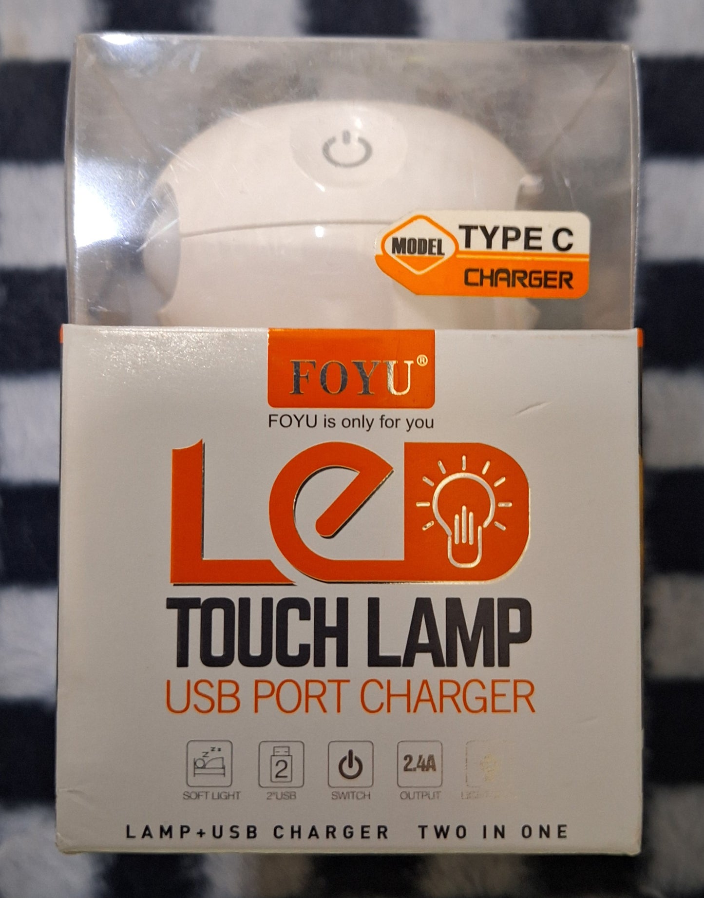 FOYU LED Touch Lamp + USB Charger 2.4A Output - Little Tokyo SA
