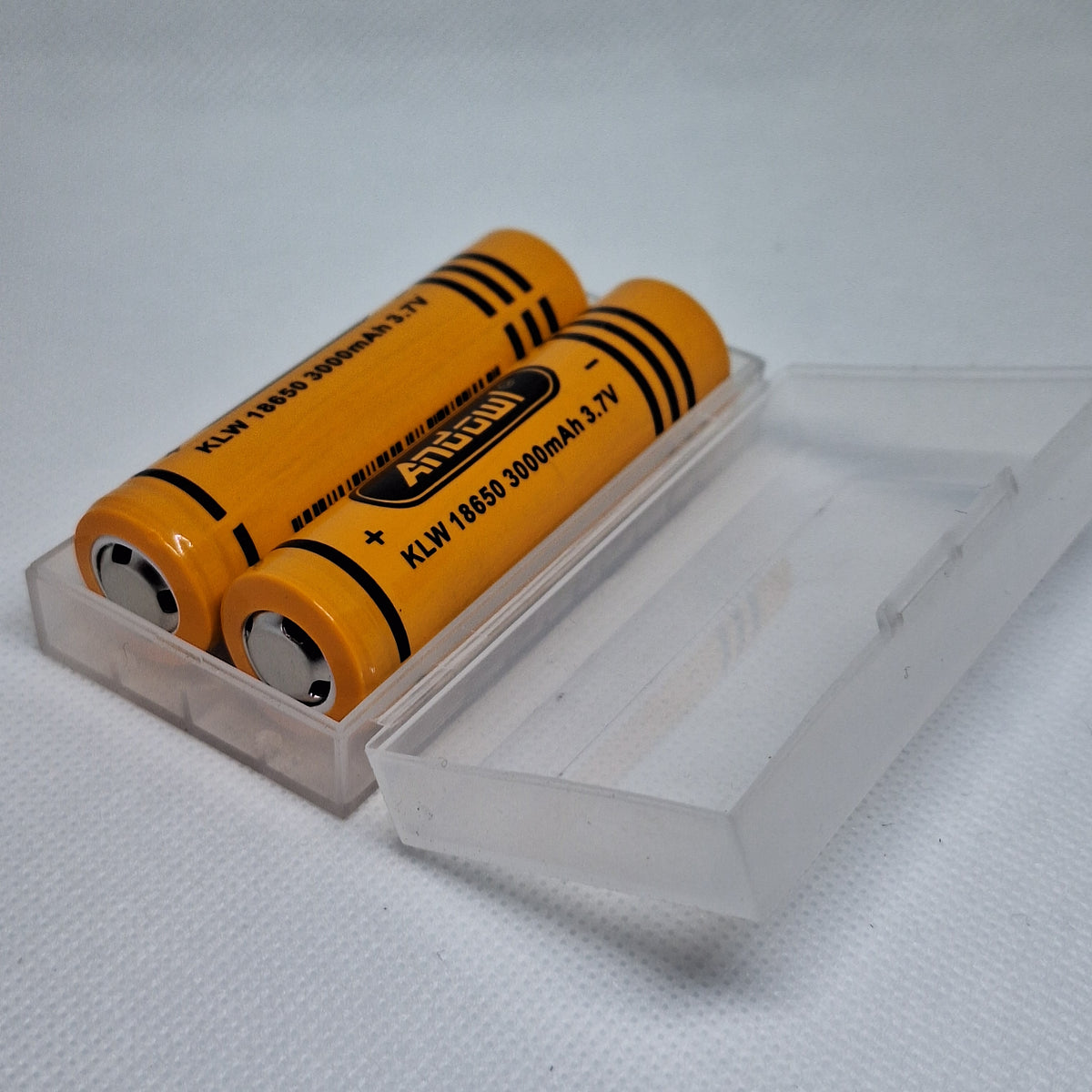 ET Andowl KLW 18650 lithium batteries, 2000mAh, 3.7V, 2-pack, rechargeable lithium batteries for electronic devices