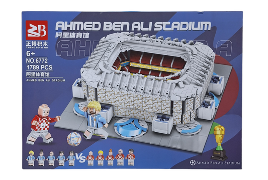 Mega 1789pc Ahmed Ben Ali Stadium Constructable Toy Set - Little Tokyo SA