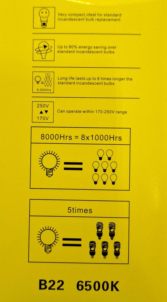 Andowl Rechargeable 20w B22 LED Bulb
