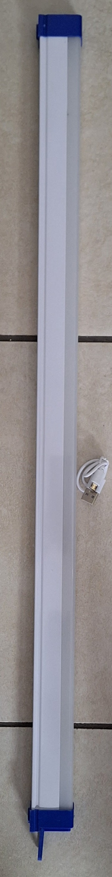 ET 70cm rechargeable magnetic LED light with 100W power, featuring a sleek design and magnetic base for versatile lighting.
