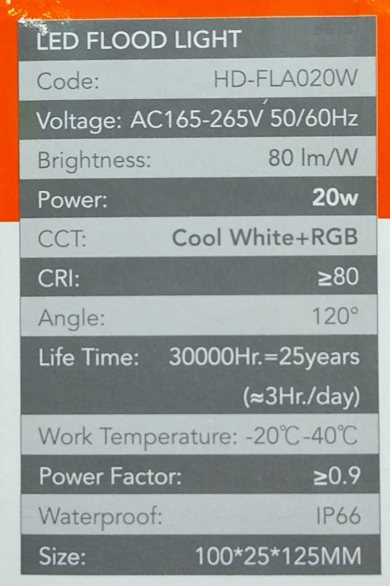 Hello Today Cool White + RGB 20 Watt LED Flood Light - Indoor/Outdoor - Little Tokyo SA