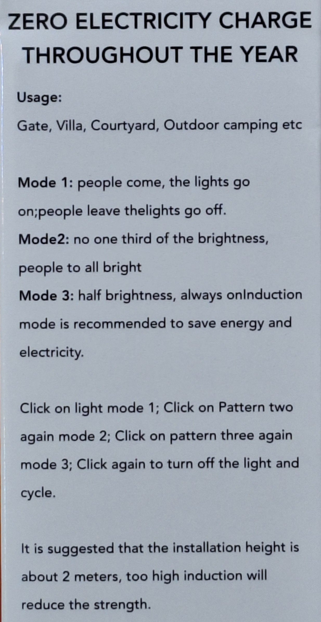 Hello Today 10 Watt Motion Sensor Solar Wall Lamp - Little Tokyo SA