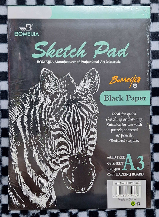 Sketch Pad A3 Black Paper Sketch Pad