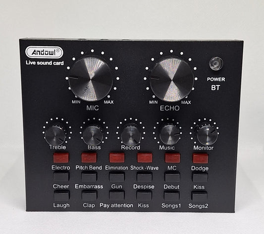 Sound Card for Smart Devices PC Live Sound With Bluetooth - Black - Little Tokyo SA