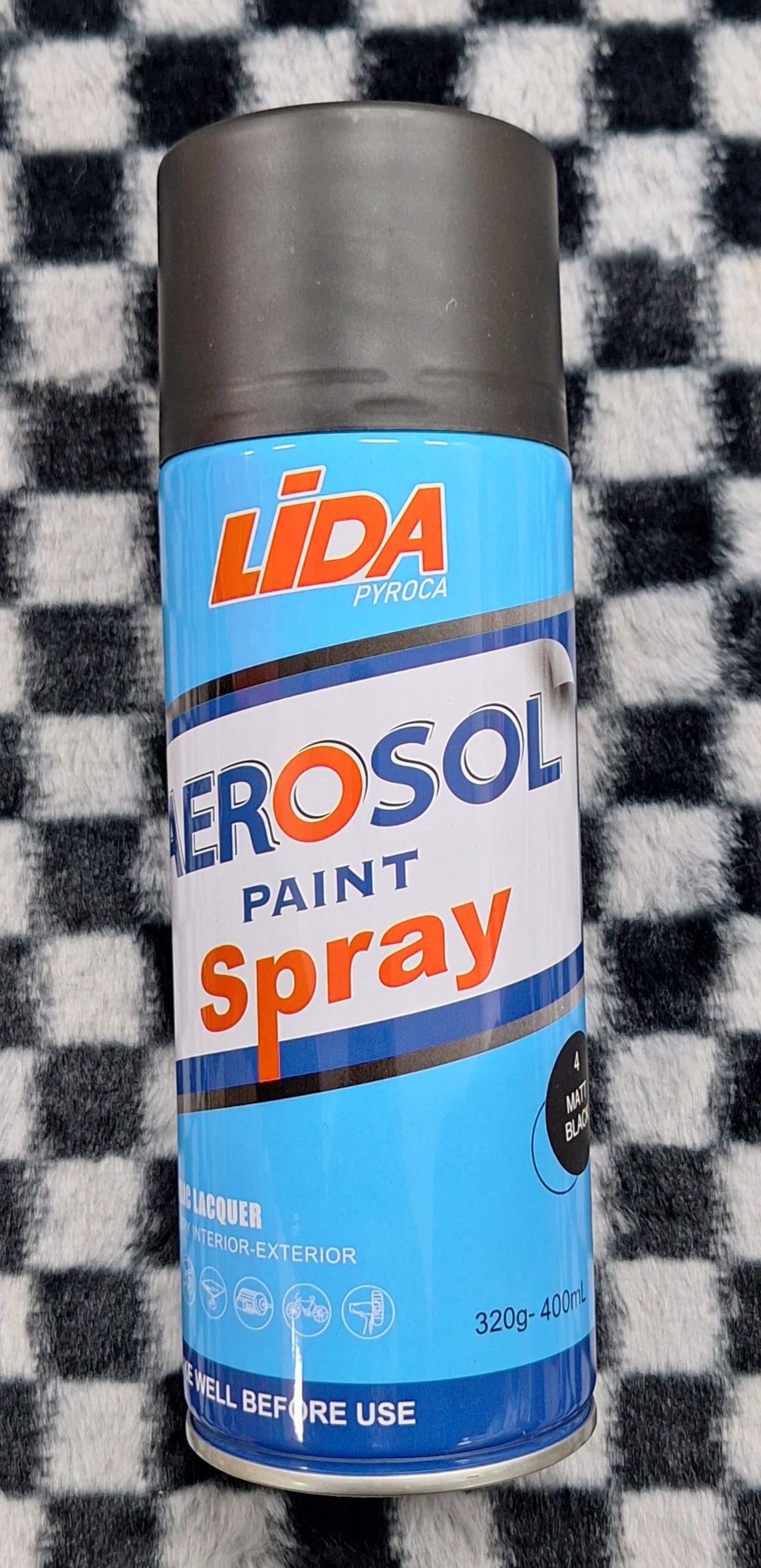 Spray Paint 4 Matt Black Spray Paint - 400ml