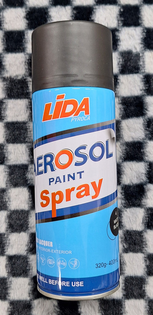 Spray Paint 4 Matt Black Spray Paint - 400ml