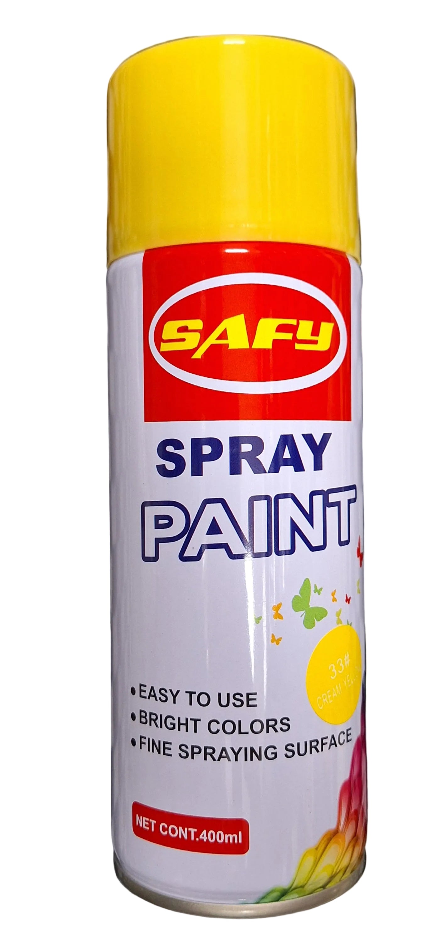 Spray Paint Safy Spray Paint - 33 Cream Yellow 400ml