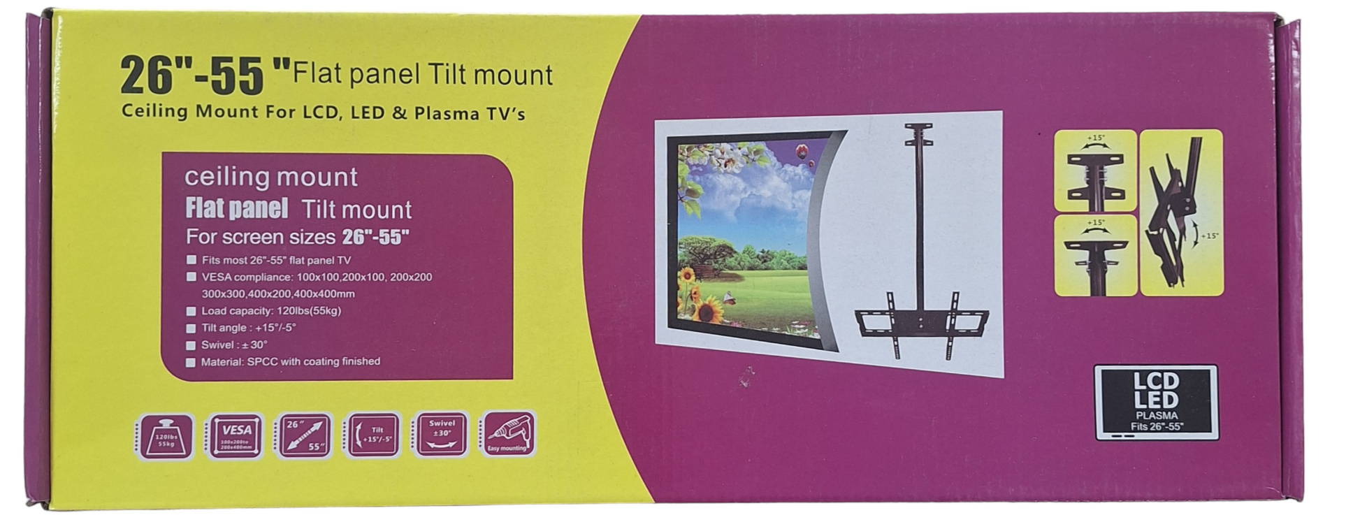 Ceiling Mount For Flat Panel Television 26"-55inch - Little Tokyo SA