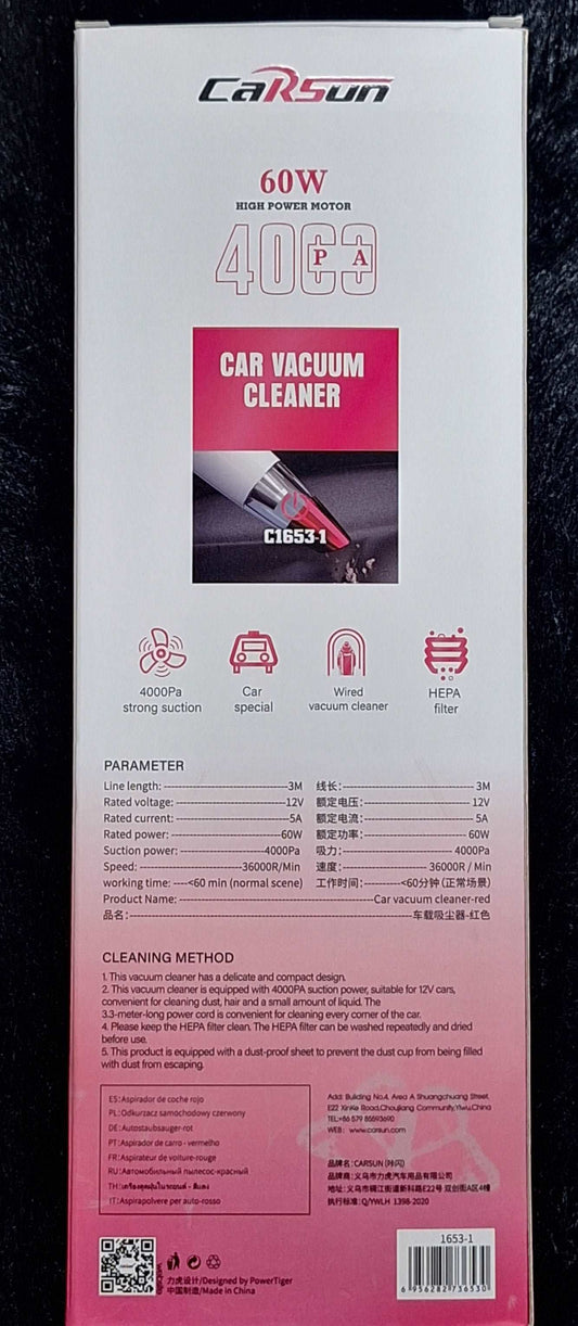 60w Car Vacuum Cleaner