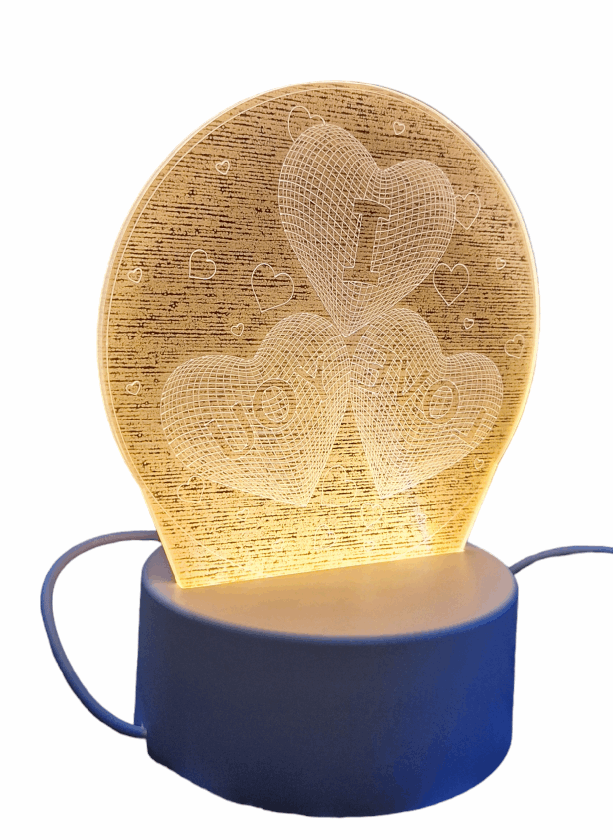 Little Tokyo SA 3D Visualization Lamp with USB fitting, showcasing a modern, illuminated design perfect for ambient lighting.