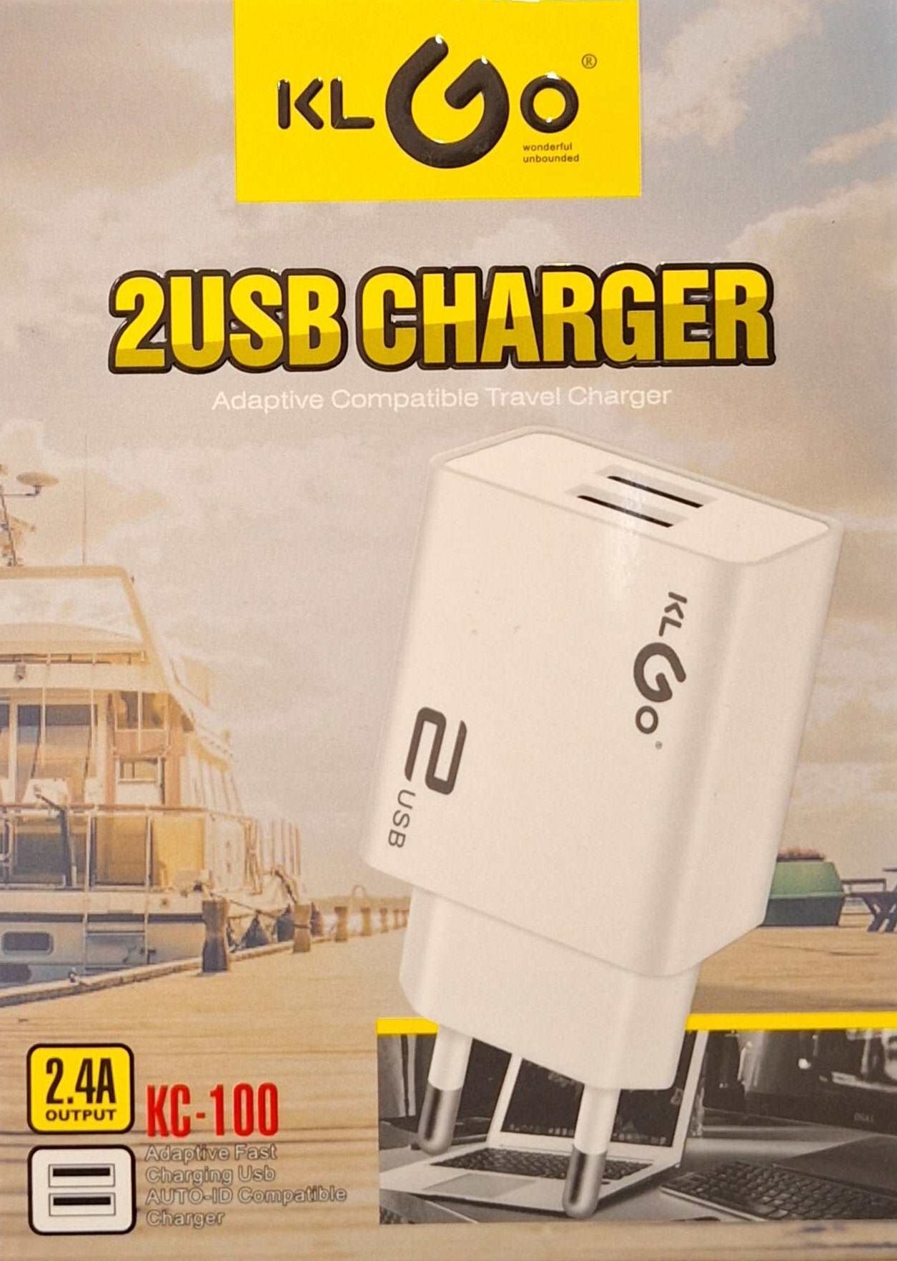 2 USB Port Mobile Phone Wall Charger 2.4A Output