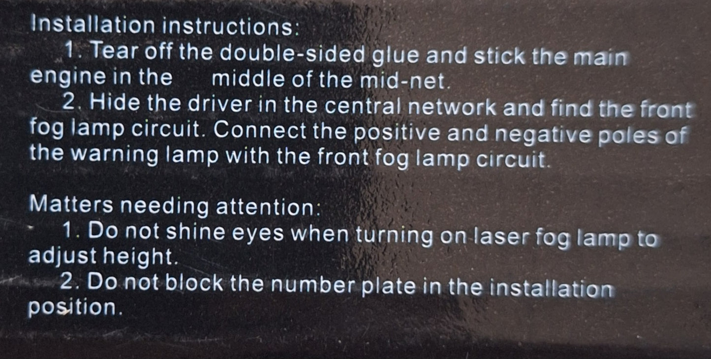 Vehicle Warning Laser Fog Light For Audi