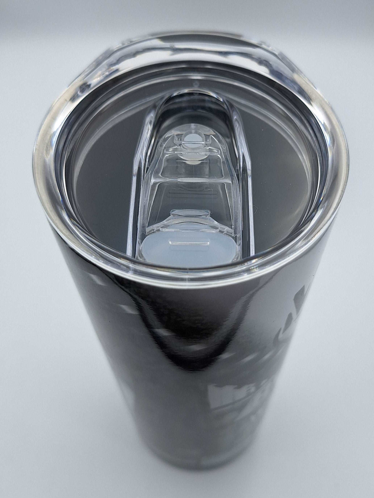 Custom designed 20oz Nifty Lil Things hot and cold tumbler with printed artwork and stainless steel body.