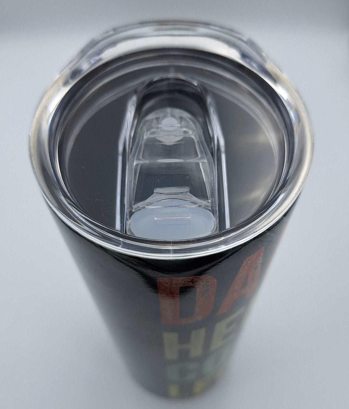 Custom printed 20oz hot and cold tumbler by Nifty Lil Things, featuring a sleek design and durable stainless steel construction.