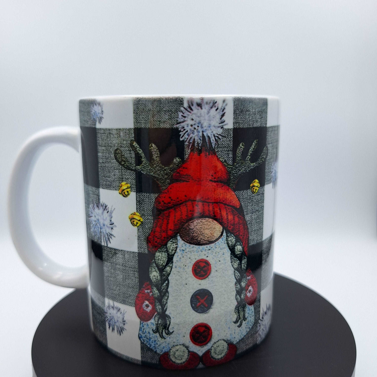 Custom printed coffee mug by Nifty Lil Things featuring a unique design on white ceramic surface.