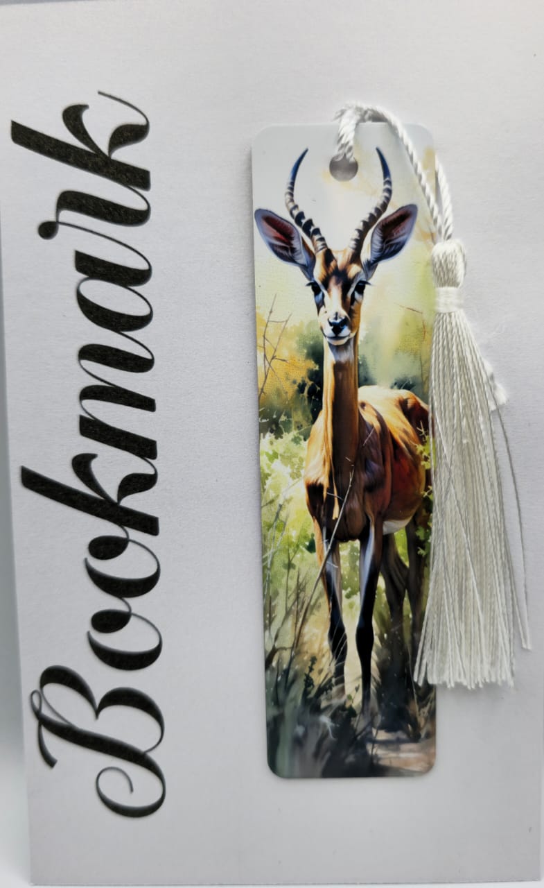 Wildlife Metal Bookmark - 12cm x 3cm printed one side - Little Tokyo SA