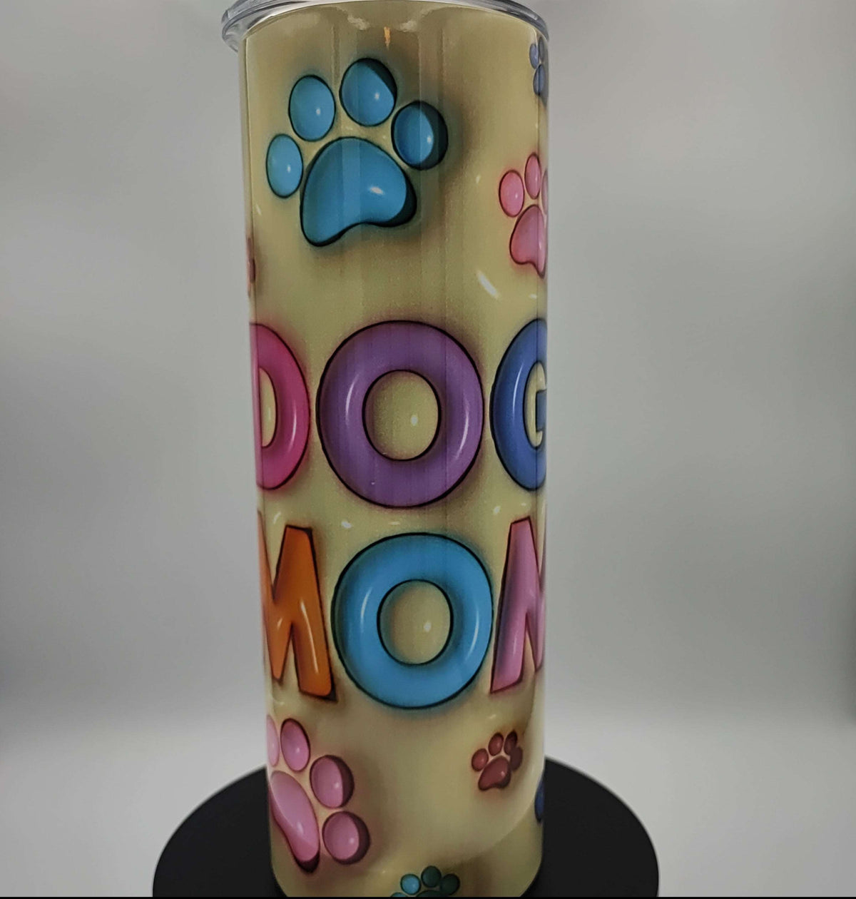Custom printed 20oz Nifty Lil Things travel mug, hot and cold tumbler with personalized design and durable stainless steel body.