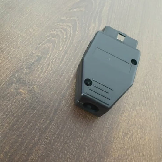 Universal OBD-II 16-Pin Male Connector Adapter for 12V And 24V Vehicles