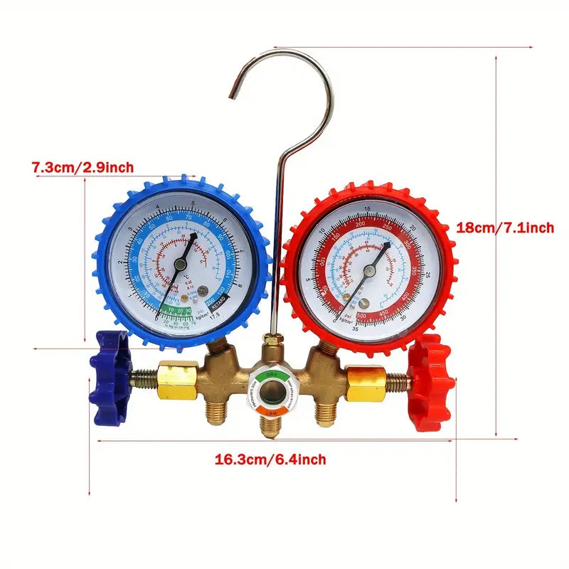 1 Set AC Refrigerant Gauge Set for R134a, R12, R22, R502 - Little Tokyo SA