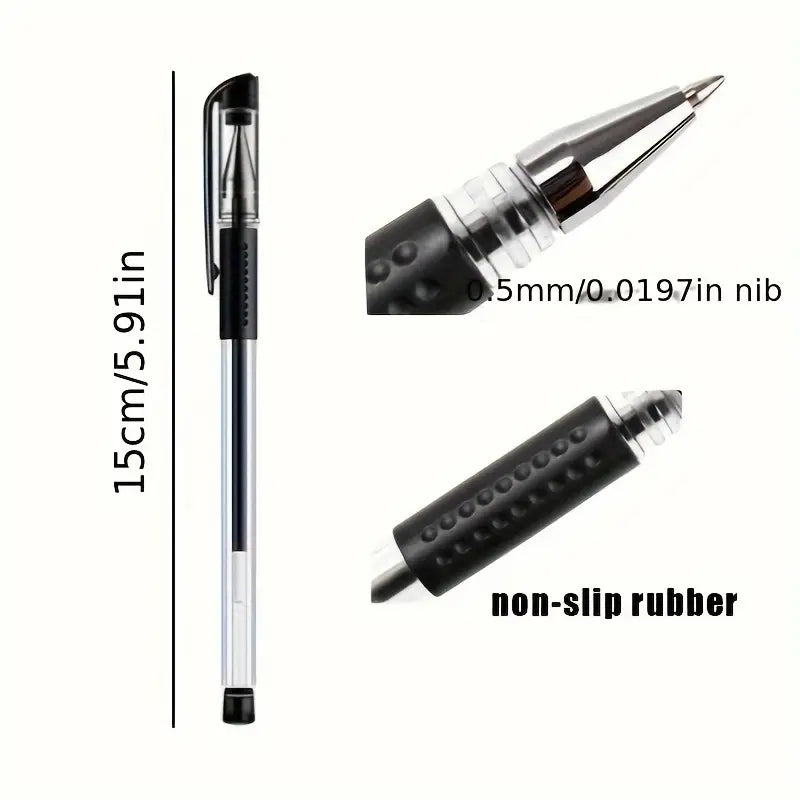 18pcs Gel Pen Set School Supplies Blue Ink Color 0.5mm Ballpoint Pen - Little Tokyo SA