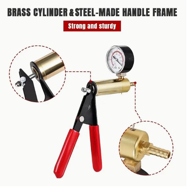 Temu 2-in-1 handheld vacuum brake bleeder kit for efficient brake fluid system maintenance and bleeding.