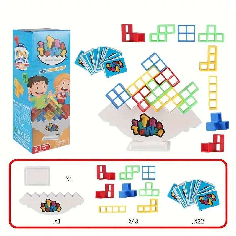 48pcs Fun Balance Stacking Building Blocks Board Game