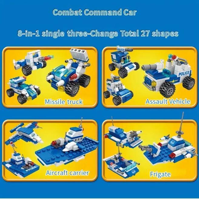 700pcs City Patrol Police Building Blocks Kit - Little Tokyo SA