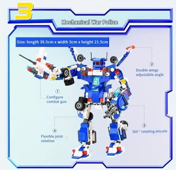 700pcs City Patrol Police Building Blocks Kit - Little Tokyo SA