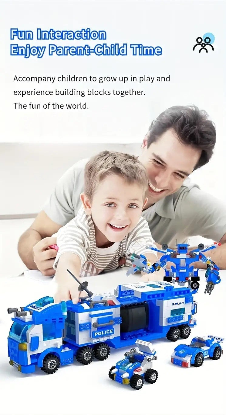 700pcs City Patrol Police Building Blocks Kit - Little Tokyo SA