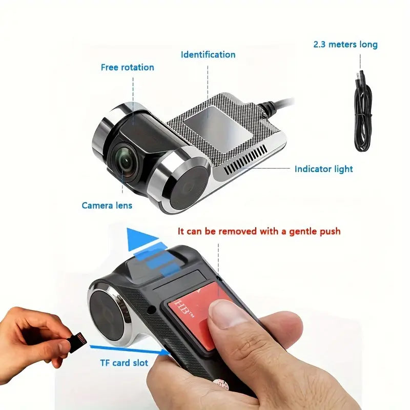 720P HD On-Dash Car DVR Camera for Car Android Radio - Little Tokyo SA