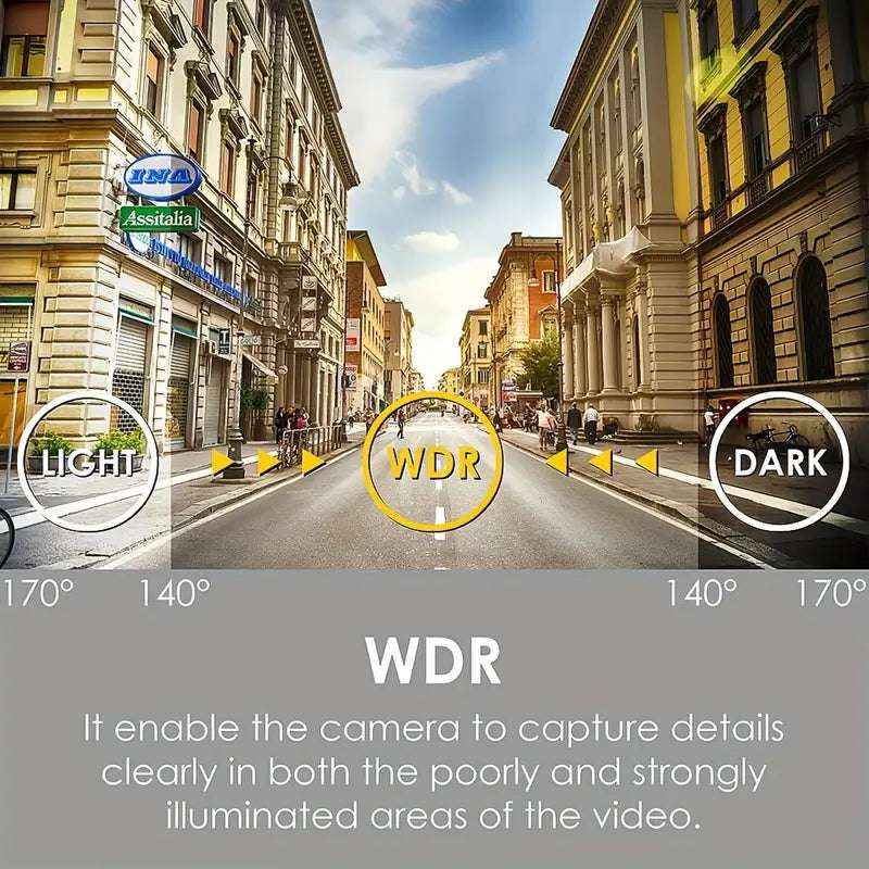 Temu 720P HD on-dash car DVR camera mounted in vehicle, compatible with Android radio for recording driving footage.