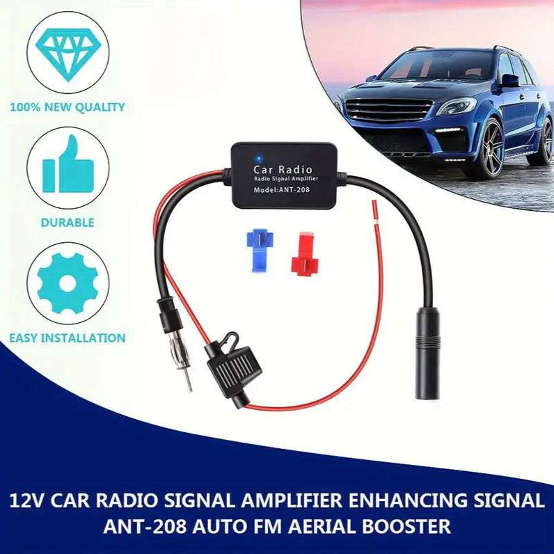 12V FM Radio Signal Amplifier for Cars