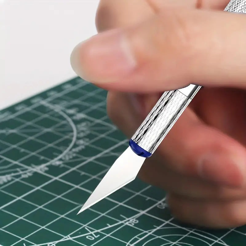 13-piece Temu metal carving knife set with precision pens for detailed art and wood carving projects.