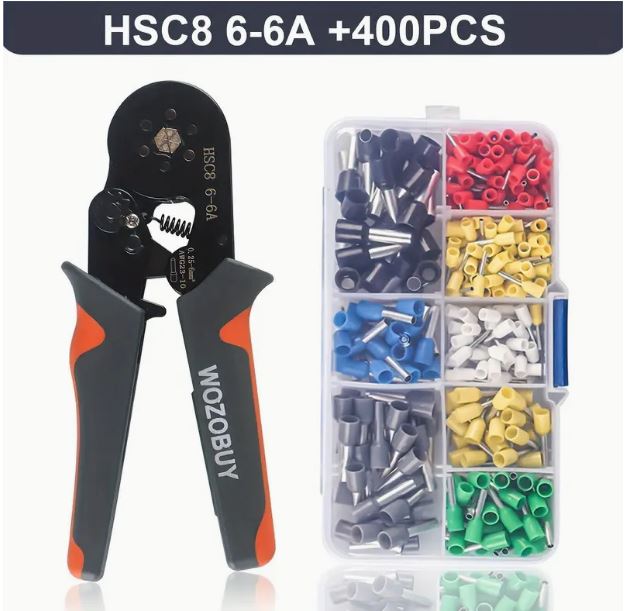 Temu Ultimate Crimping Combo Tool Kit with professional crimping tool for electrical and wire connections.