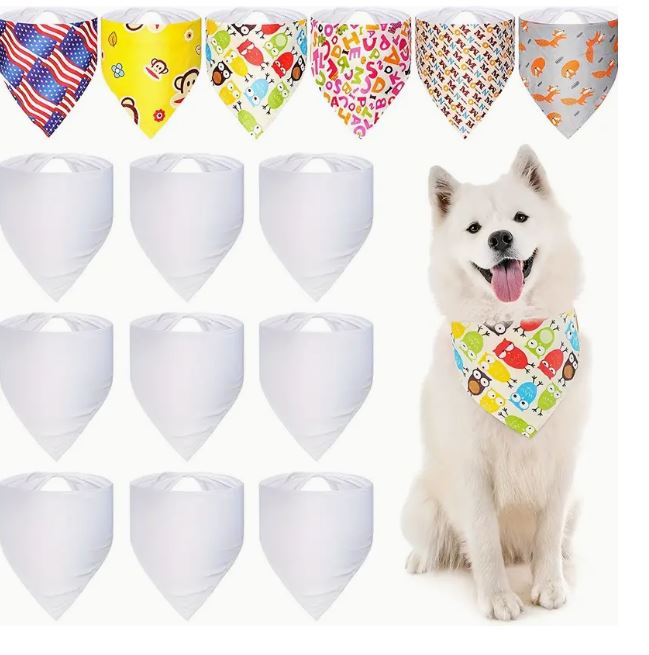 Sublimation Pet Bandana Heat Transfer Washable Triangle Dog Scarf - Little Tokyo SA