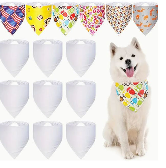 Sublimation Pet Bandana Heat Transfer Washable Triangle Dog Scarf - Little Tokyo SA