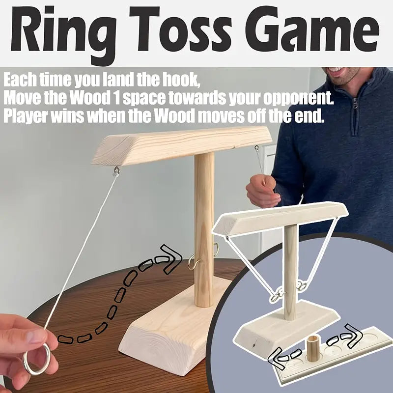 1pc Wooden Ring Toss Drinking Game - Little Tokyo SA