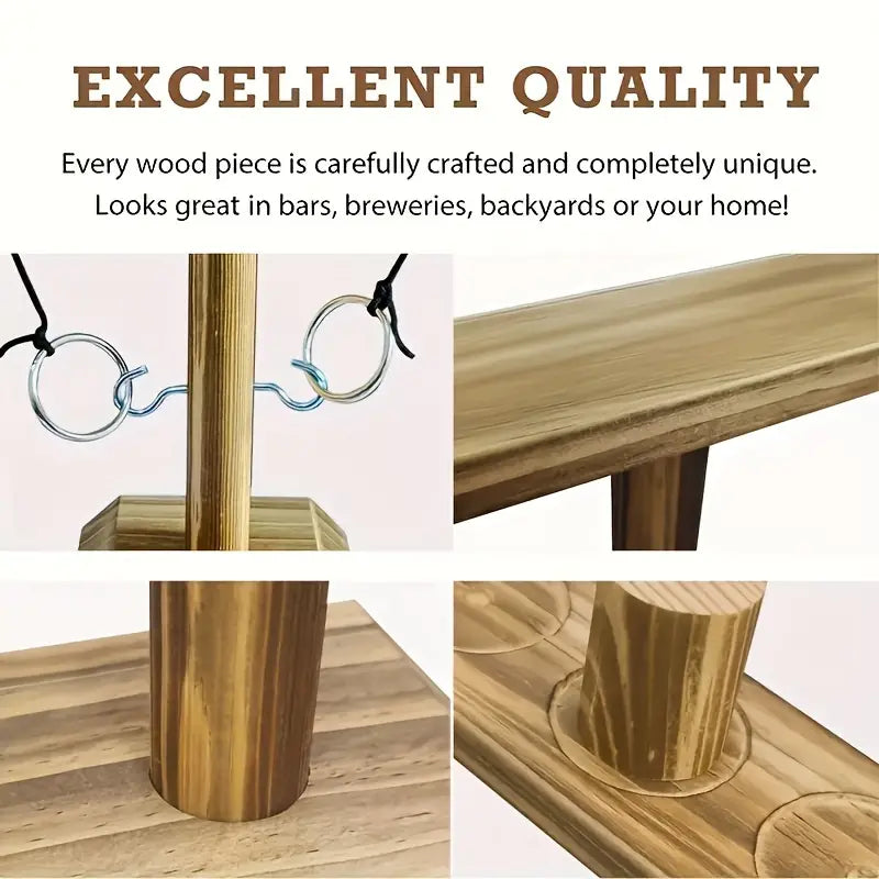 1pc Wooden Ring Toss Drinking Game - Little Tokyo SA