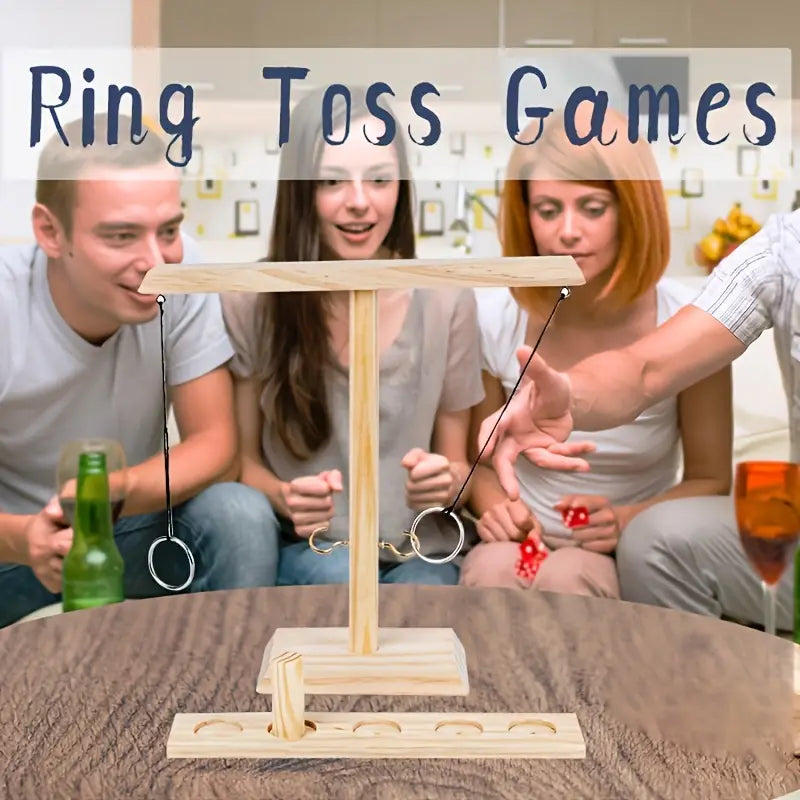 1pc Wooden Ring Toss Drinking Game - Little Tokyo SA