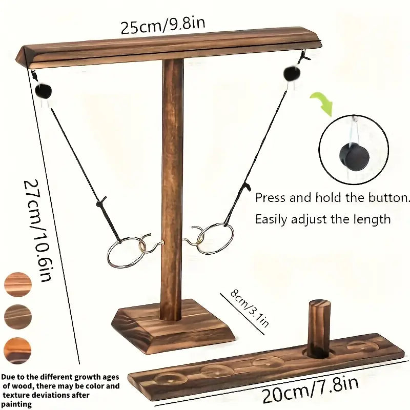 1pc Wooden Ring Toss Drinking Game - Little Tokyo SA
