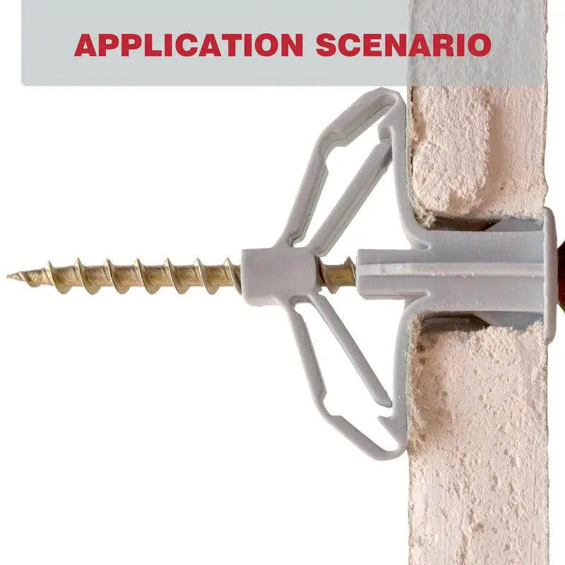 100pcs Drywall Anchor Kit with Butterfly Expansion Tubes - Little Tokyo SA