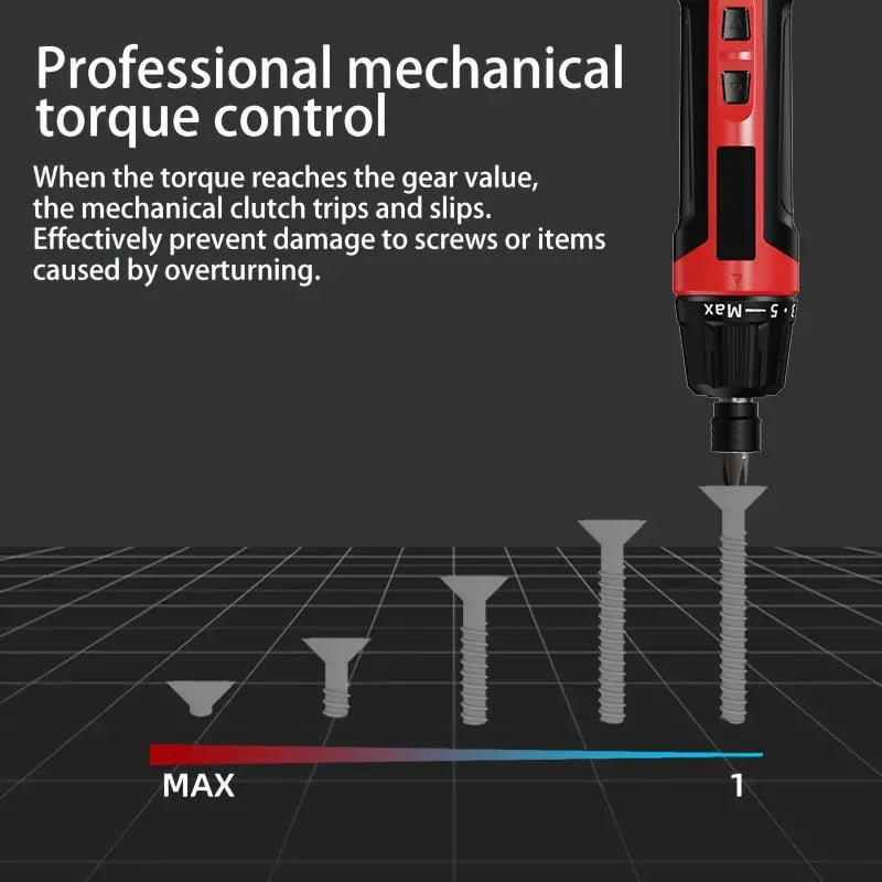 Cordless Electric Screwdriver Rechargeable 2000mAh Mini Drill - Little Tokyo SA