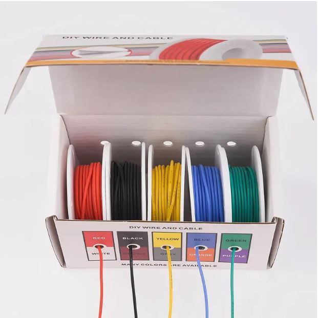 1 Set 24 AWG Stranded Electrical Wire 24 Gauge Tinned Copper - Little Tokyo SA