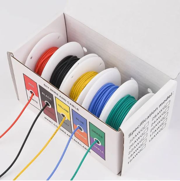 1 Set 24 AWG Stranded Electrical Wire 24 Gauge Tinned Copper - Little Tokyo SA