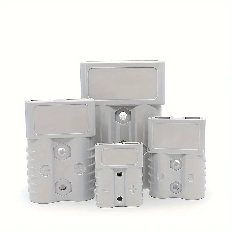 Set of 5 Temu electrical battery connectors compatible with Anderson plugs for 50Amp power connections.