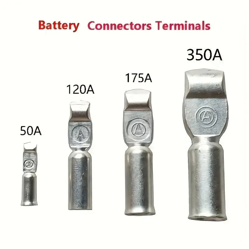 Set of 5 Temu battery connectors compatible with Anderson plugs, 50Amp electrical connectors for secure power connections.