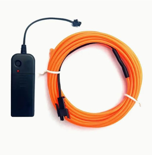 1set 3m/9.84ft Bright Neon Electroluminescent Light Strip - Orange - Little Tokyo SA