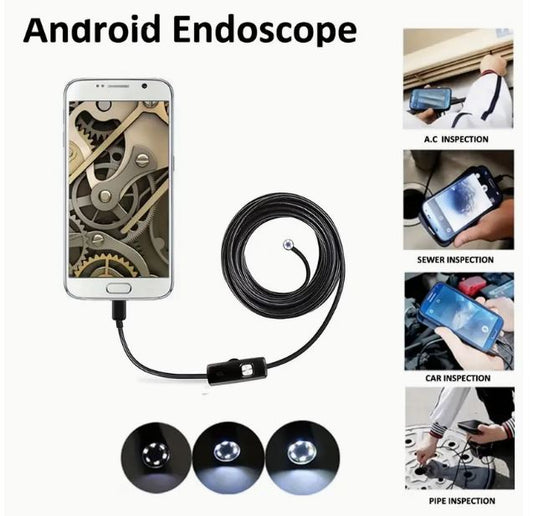 10 Meter x 7mm Lens Soft Cable  High Definition Endoscope, Android Mobile Phone Camera - Little Tokyo SA